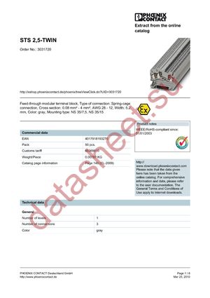 3031720 datasheet  